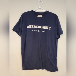 Pair of Large Abercrombie and Fitch Mens Shirts (one blue one black)